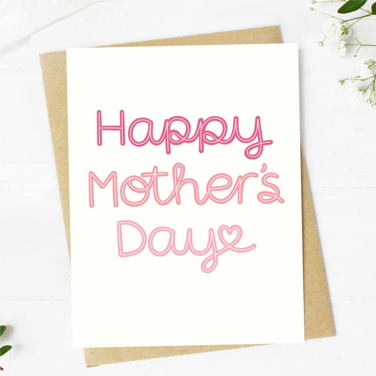 Big Moods "Happy Mother's Day" Cursive Mother's Day Card Windswept