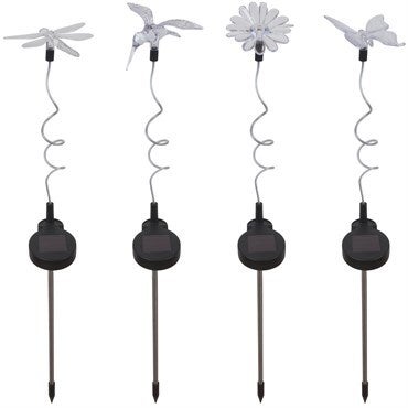 Moonrays Solar Flexible Stem Stick Lights Windswept Gardens LLC Nursery Greenhouse